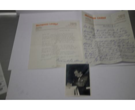 LEONARD MATTHEWS SIGNED LETTERS AND PHOTOGRAPH OF HUGH MCNEILL, - Leonard Matthews was editor, publisher, writer and illustra