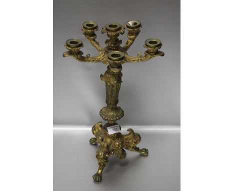 AN ORMOLO CANDELABRA