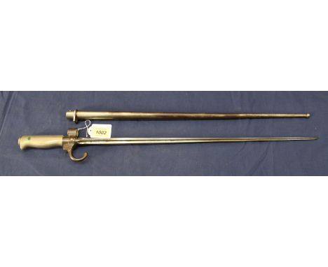 A French model 1886 Epee bayonet with scabbard