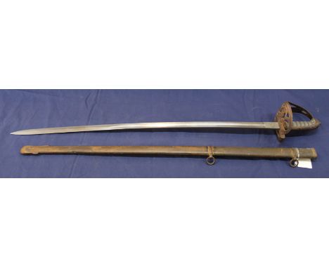 A Victorian 'Rifle Brigade' sword with scabbard
