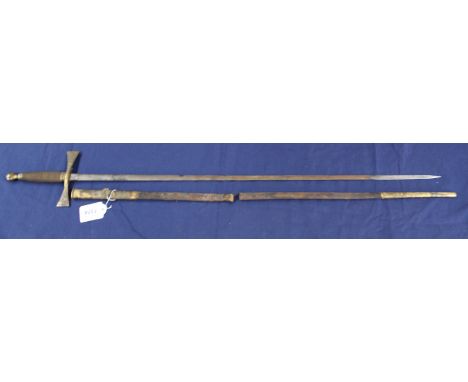 A 'Freemasons' small sword with an as found scabbard