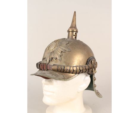 A good quality vintage replica of a Saxon Cuirassier helmet