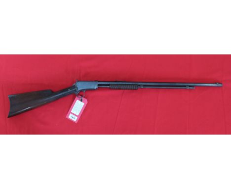 A Winchester model 1890 .22 R/F (long) pump action rifle, S/No.300093 circa 1907, in overall very good condition for this cla