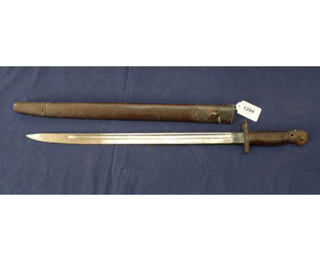 A British model 1907 bayonet by Wilkinson with issue stamps for Jan 1918 with scabbard