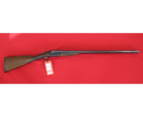 A 12 bore B/L/E side-by-side shotgun by B.S.A., S/No.50678, this item can only be purchased by someone with a current valid s