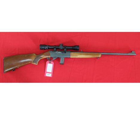 An Anschutz Mod 520 .22R/F cal self-loading rifle with 4x32 scope, S/No.017535, this item can only be purchased by someone wi
