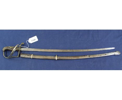 A Victorian 'childs sword' with original scabbard, 23" overall in scabbard