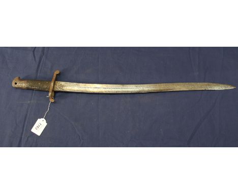 A British model 1856 sword bayonet (no scabbard and grip as found)