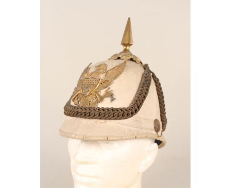 A U.S.A. colonial style helmet, late 19th Century Infantry Officers