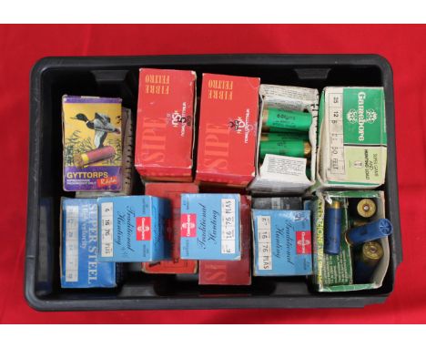 A quantity of shotgun cartridges in their cartons (approx 450), 350x12 bore, 75x.410 and 25x20 bore, this item can only be pu