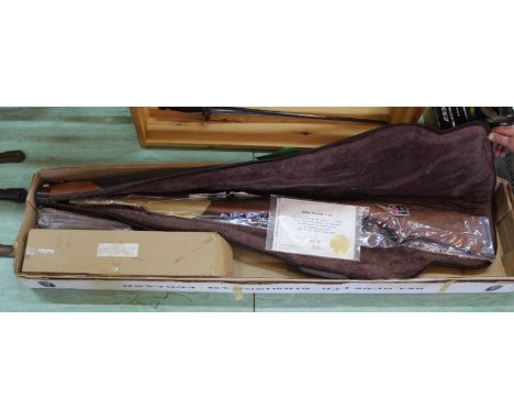 A B.S.A. piled Arms Centenary (Airsporter) .22 air rifle, S/No.C0310 (of one thousand), this very desirable air rifle is virt