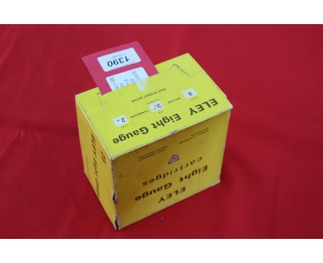 A box of twenty five Eley eight gauge cartridges with No.3 shot for 3 1/4" chambers, this item can only be purchased by someo
