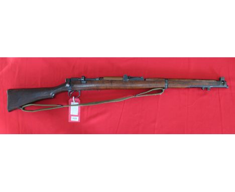 A S.M.L.E. conversion to a single shot .410 shotgun, action marked R.F.I. 1951 No.1 Mk3*, a good clean example, S/No.11863, t