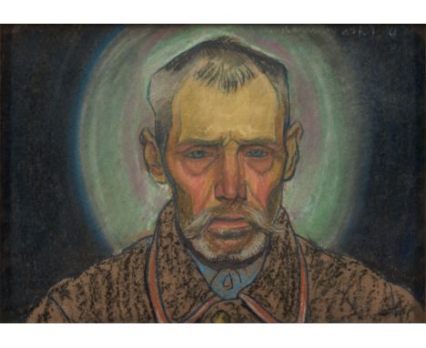 Stanisław Ignacy Witkiewicz (Polish, 1885-1939)Portrait of Stanisław Witkiewicz, the Artist's Father signed indistinctly (upp