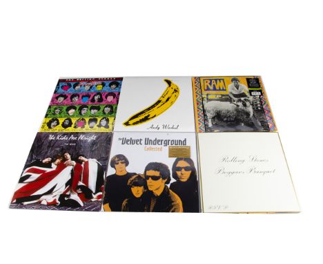 Sixties LPs, nine albums of coloured vinyl and special editions by Sixties artists comprising Rolling Stones (Beggars Banquet