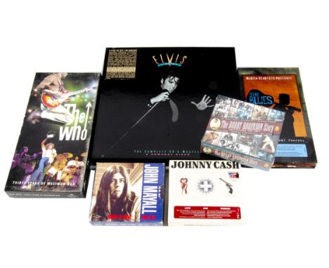 Sixties CD Box Sets, seventeen Box Sets of mainly Sixties artists comprising The Who, Bob Dylan, Elvis, Johnny Cash, James Br