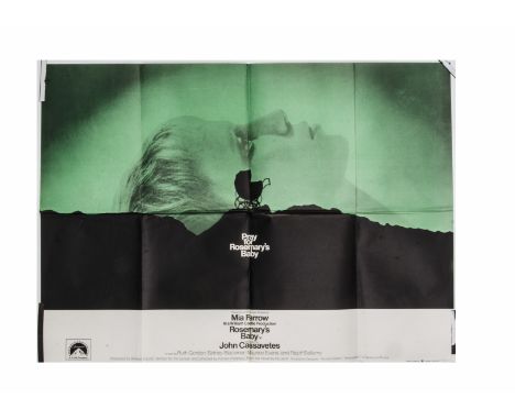 Rosemary's Baby (1968) UK Quad poster, for the Roman Polanski horror-thriller starring Mia Farrow and with striking Stephen F