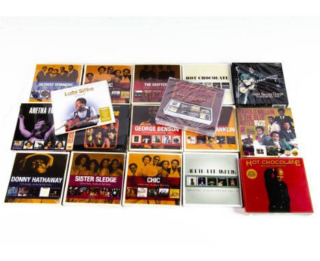 Soul CD Box Sets,  seventeen CD Box Sets, mainly of Soul artists, all new and sealed with artists comprising Aretha Franklin,