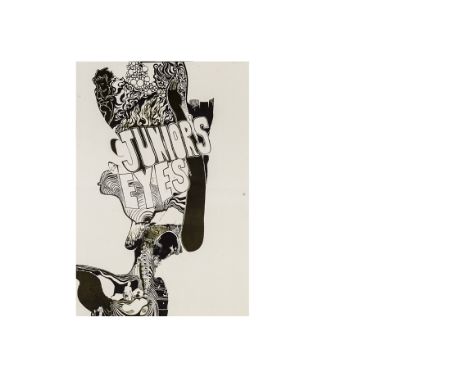 Junior's Eyes Promo Poster, Striking Psychedelic art work on this promotional poster for the short lived late sixties band - 