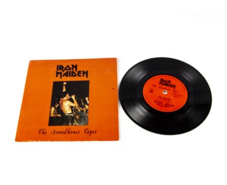 Iron Maiden EP,  The Soundhouse Tapes 7" EP - UK release on Rock Hard (ROK 1) - Top opening Card Picture Sleeve - Run off let
