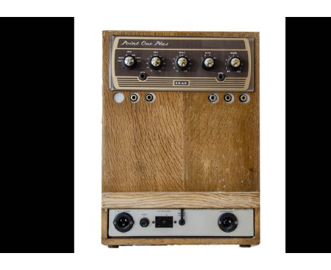 Leak Amplifiers,  Leak TL/50 Plus valve amplifier (1950s) housed in wooden cabinet with a Leak Point One Plus pre-amplifier, 