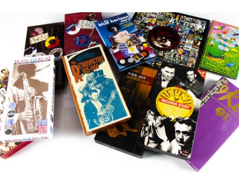 Blues Box Sets, eleven CD Box Sets of mainly Blues with titles including The Blue Horizon Story, The King R&amp;B Box Set, Th