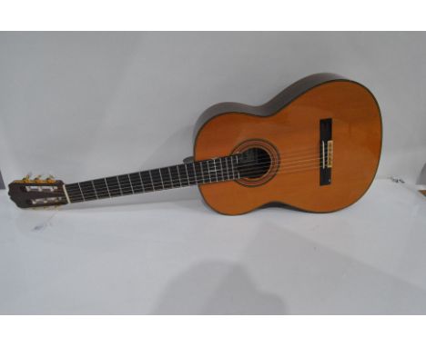 Asturias Acoustic Guitar, an Asturias classical acoustic guitar handcrafted by Kodaira model; 3348 s/n 9272 good condition wi