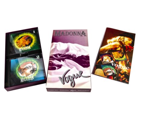 Madonna Box Set, Vogue - Three CD Box Set with Book - Excellent condition