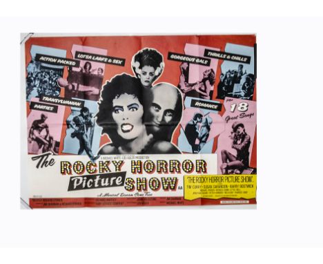 The Rocky Horror Picture Show (1975) UK Quad poster, for this cult musical horror spoof, this the first release poster with p