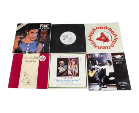 7" Singles, approximately fifty-five singles of various genres including Promos, Demos and Coloured vinyl with artists includ
