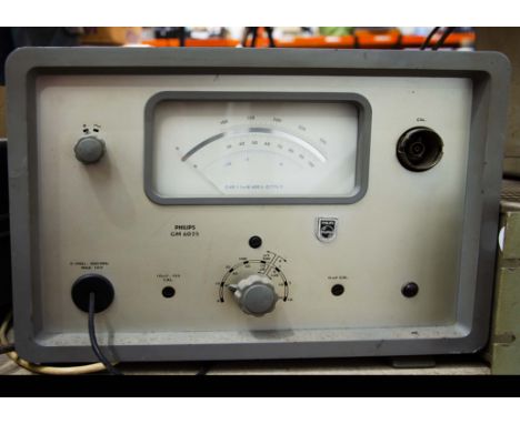 Philips Voltmeter, Philips GM 6025 millivoltmeter plus a Philips model PM3232 (0-10MHz) visually good condition untested