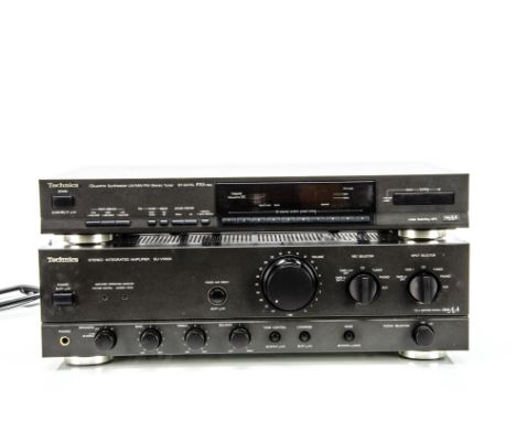 Technics separates, Technics stereo integrated amplifier SU-VX500 together with a Technics quartz synthesizer stereo tuner ST