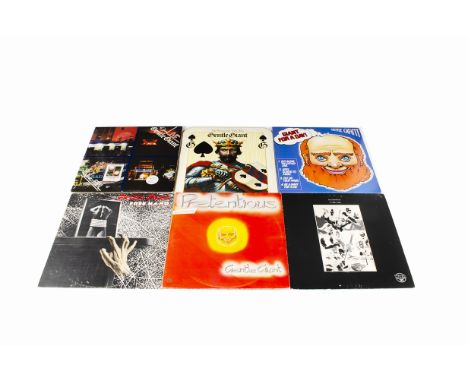 Gentle Giant LPs, ten albums comprising Octopus, Gentle Giant, Giant For A Day, Power &amp; The Glory, In A Glass House, Free