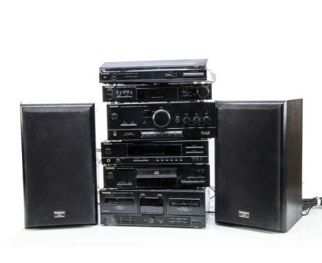 Technics Stack System, complete system includes Turntable SL-J110R, Tuner ST-X302L, Amplifier SU-X120, Equalizer SH-E51, CD p