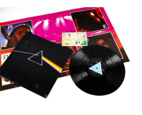 Pink Floyd LP, Dark Side of the Moon LP - UK 1973 First Press with Solid Blue Triangle Labels - Harvest SHVL 804 - Black Gate