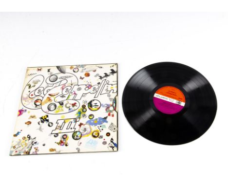 Led Zeppelin LP, Led Zeppelin III LP - Original UK First Press Release 1970 on Atlantic (2401002) A5 / B5 Matrices - Laminate