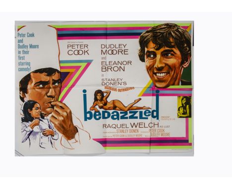 Bedazzled (1967) UK Quad poster, for the comedy starring Peter Cook, Dudley Moore and Raquel Welch, with poster art by Chantr