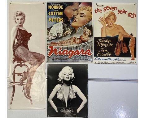 17 hard cover photobooks on Marilyn Monroe, four Marilyn Monroe posters inc two reproduction film posters.