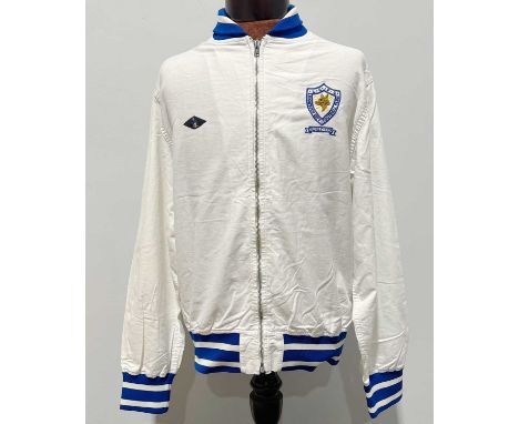 Leicester City Football Club, a vintage cotton tracksuit top from the 1969 FA Cup final vs. Manchester City, as worn by Rober