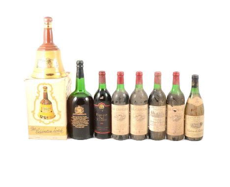 Commemorative magnum of Harvey's Bristol Cream sherry, to celebrate Prince of Wales and Lady Diana Spencer's wedding 1981; an