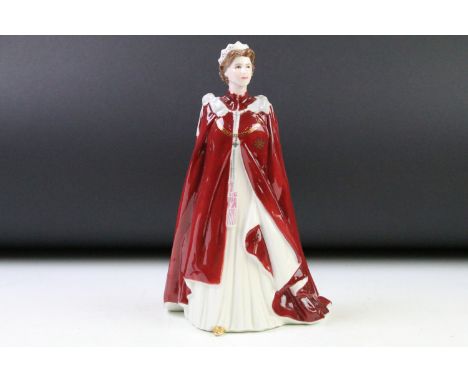 Royal Worcester Queen's 80th Birthday 2006 porcelain figurine, approx 23cm high 