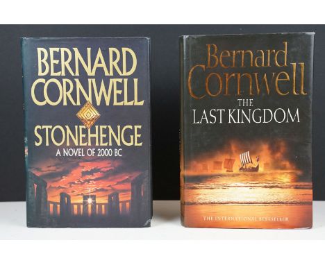 Books - Two Bernard Cornwell signed first edition hardback books to include 'The Last Kingdom' and 'Stonehenge'. (Both comple