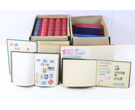 Collection of mostly late 20th Century world stamps across multiple partially filled albums, an album of German first day cov