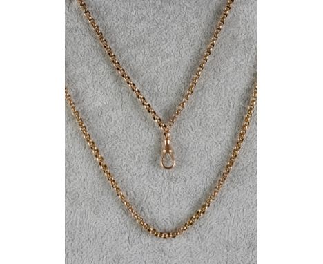 A Two Strand Belcher Necklace, Modern, 9ct Gold, double strand belcher chain, 640mm overall, gross weight 22.6g