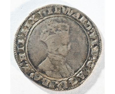 Edward VI (1547 - 1553) shilling, 4.83 grams, 31.2 mm, 6h, mintmark arrow 1549. Obv: Crowned bust right. Rev: Small oval garn