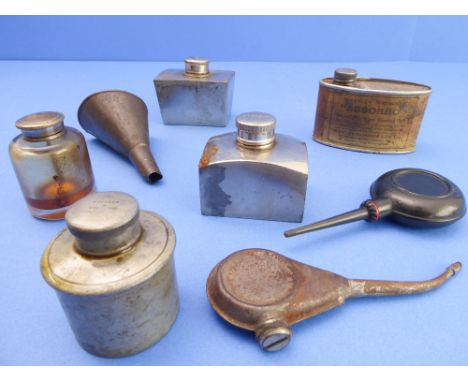 Four gun oil bottles: Army & Navy; Holland & Holland; C. & J. Hawksley and a good unnamed early glass example. Also to includ