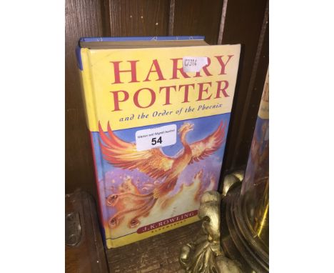 A first edition copy of Harry Potter and the order of the Phoenix 