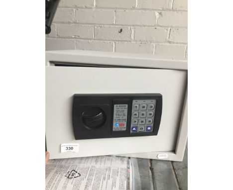 BTV small safe with instruction leaflet and 2 emergency keys 
