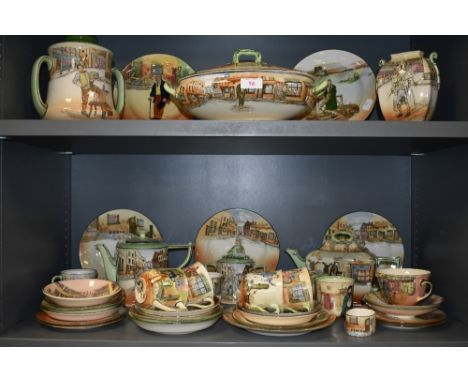 A large selection of Royal Doulton Dickens Ware series. Tureens, teapots cups, saucers, plates etc
Condition Report very good