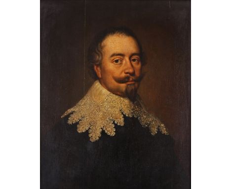 Follower of Cornelius Johnson Portrait of a gentleman, possibly Sir David Erskine Inscribed verso Oil on panel 67 x 54.5cm; 2
